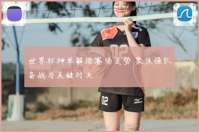 世界杯神单解读赛场走势 聚焦强队备战与关键对决
